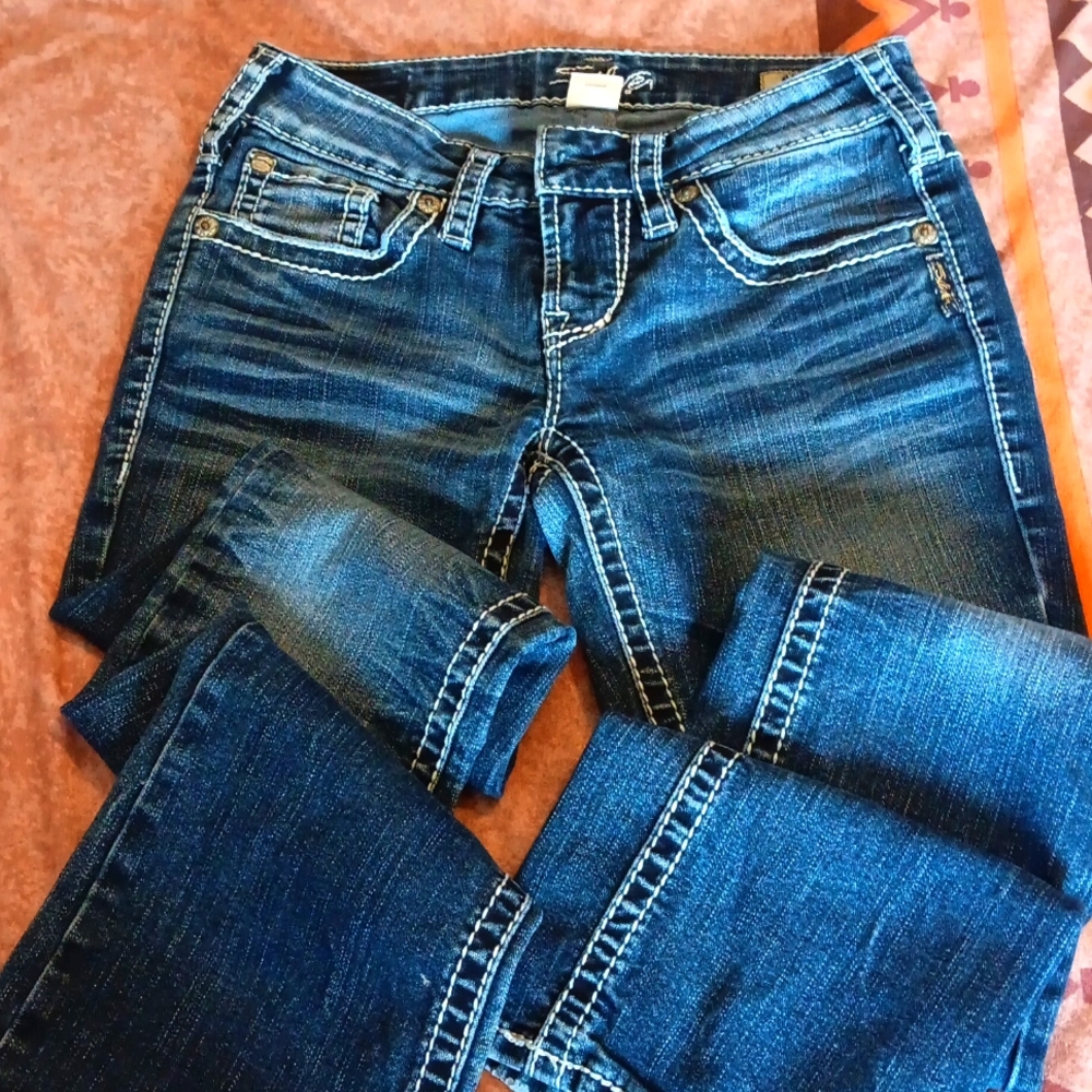 Silver bootcut jeans
